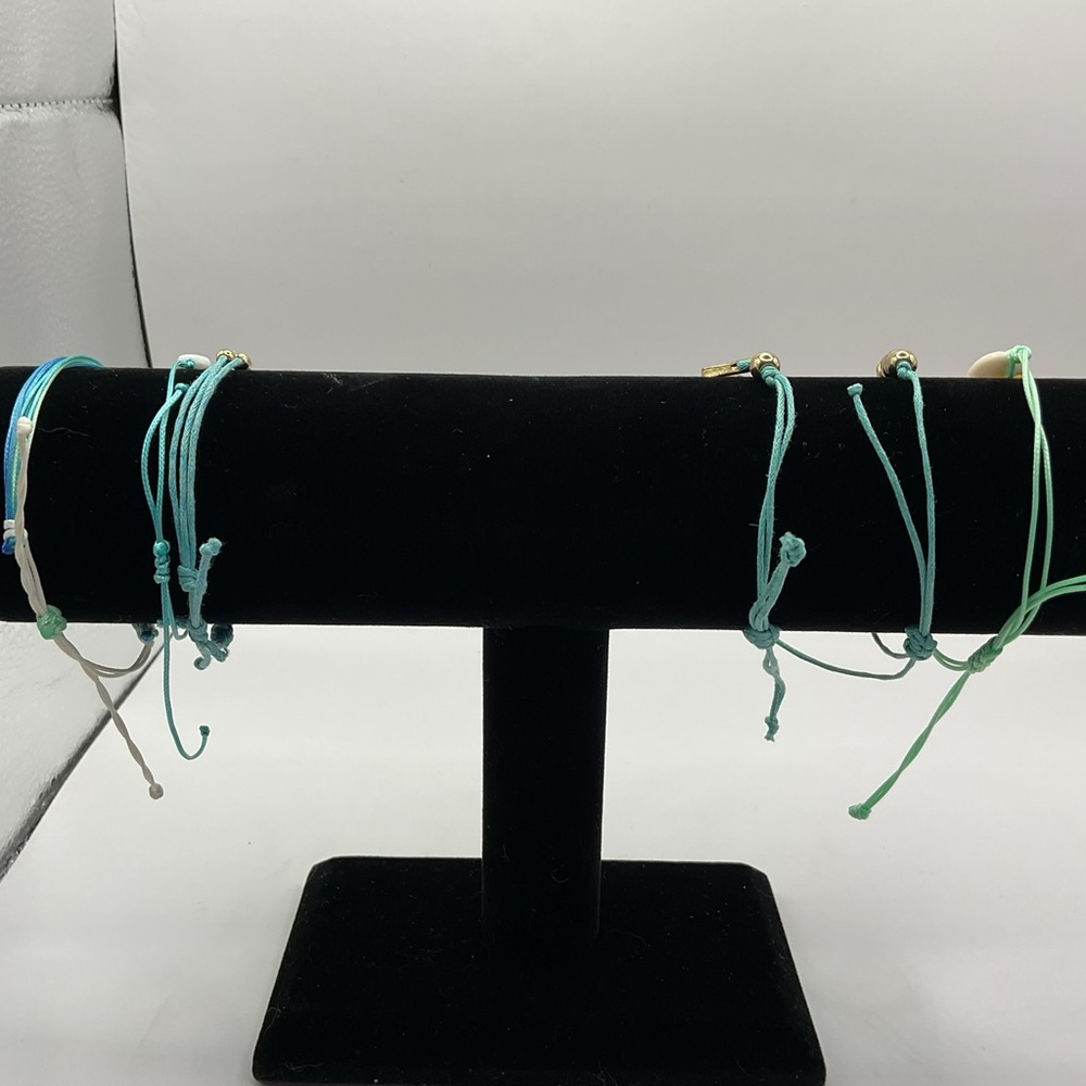 Elegant Turquoise String Bracelets Set